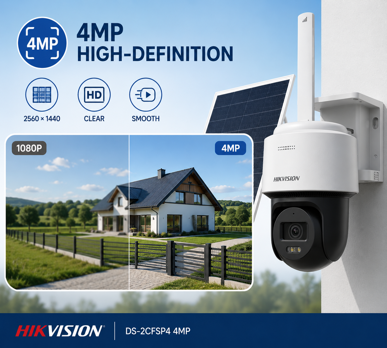 Hikvision DS-2CFSP4 4MP Solar 4G Pan and Tilt Outdoor CCTV Camera Package 4 Hikvision DS 2CFSP4 4MP Solar 4G Pan and Tilt Outdoor CCTV Camera Package (6)