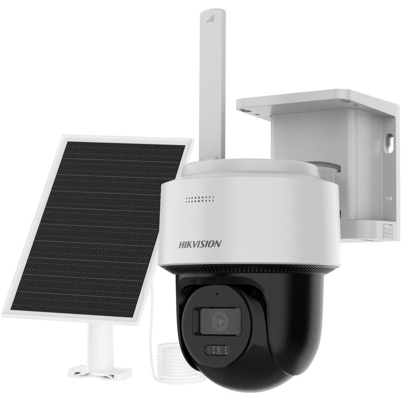 Hikvision DS-2CFSP4 4MP Solar 4G Pan and Tilt Outdoor CCTV Camera Package 1 PT24 AOV套装 基线 海康白 左侧1