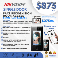 Hikvision DS-K1T341AMF Single Door Access System - Facial Recognition Two Way Video Audio Intercom Biometric Card & Pin No | Weather Proof | Fast and Secure Installation! 11 Hikvision DS-K1T341AMF Single Door Access System - Facial Recognition Two Way Video Audio Intercom Biometric Card & Pin No - Weather Proof - with Installation