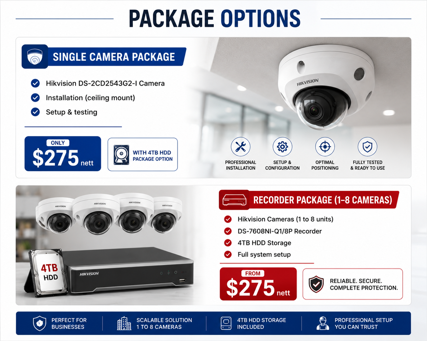 Hikvision DS 2CD2543G2 I 4MP AcuSense Mini Dome CCTV Camera Singapore Fast and Secure Installation Package (7) Hikvision DS-2CD2543G2-I 4MP AcuSense Mini Dome CCTV Camera Singapore