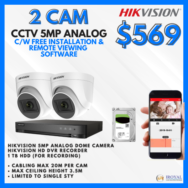 Hikvision 5mp Ultra HD Package in Singapore